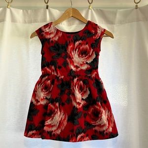 red rose party dress